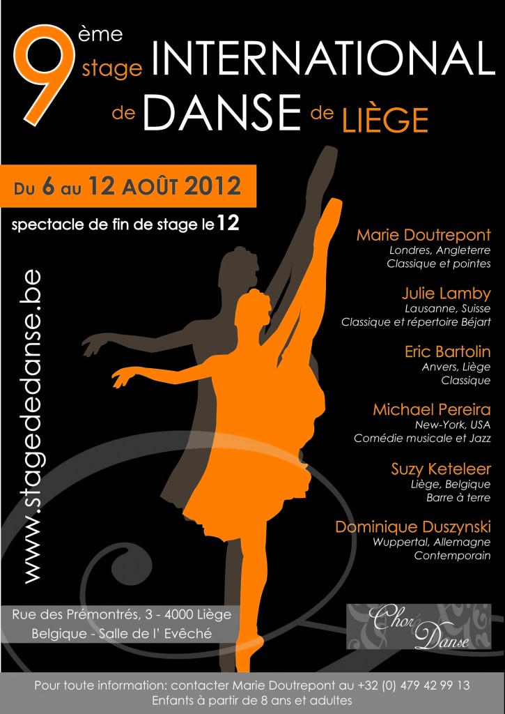 9ème Stage International d'été de Danse de Liège